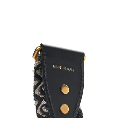 Christian Dior Oblique Small DiorAddict Flap Bag Navy Blue 9 of 9