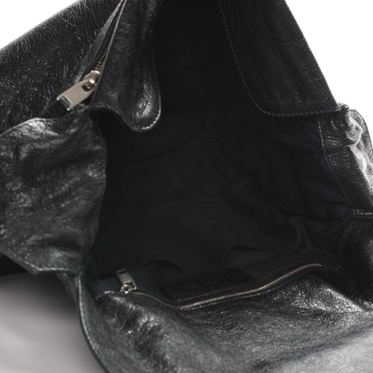 Balenciaga Agneau Arena Foldover Messenger Black 5 of 7