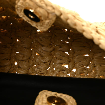 Dolce & Gabbana Raffia Crochet 3.5 Shoulder Bag Beige 8 of 17