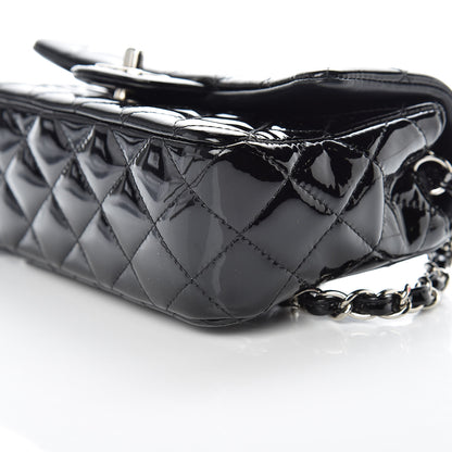 Chanel Patent Calfskin Quilted Mini Rectangular Flap Black 9 of 10