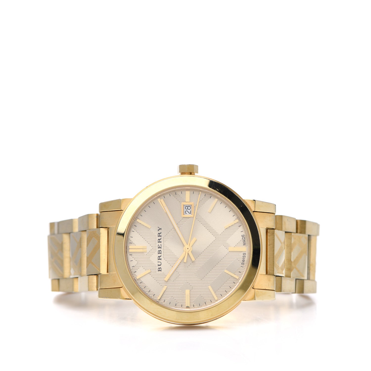 Burberry Stainless Steel 39mm The City Quartz Watch Beige BU9028 2 of 4