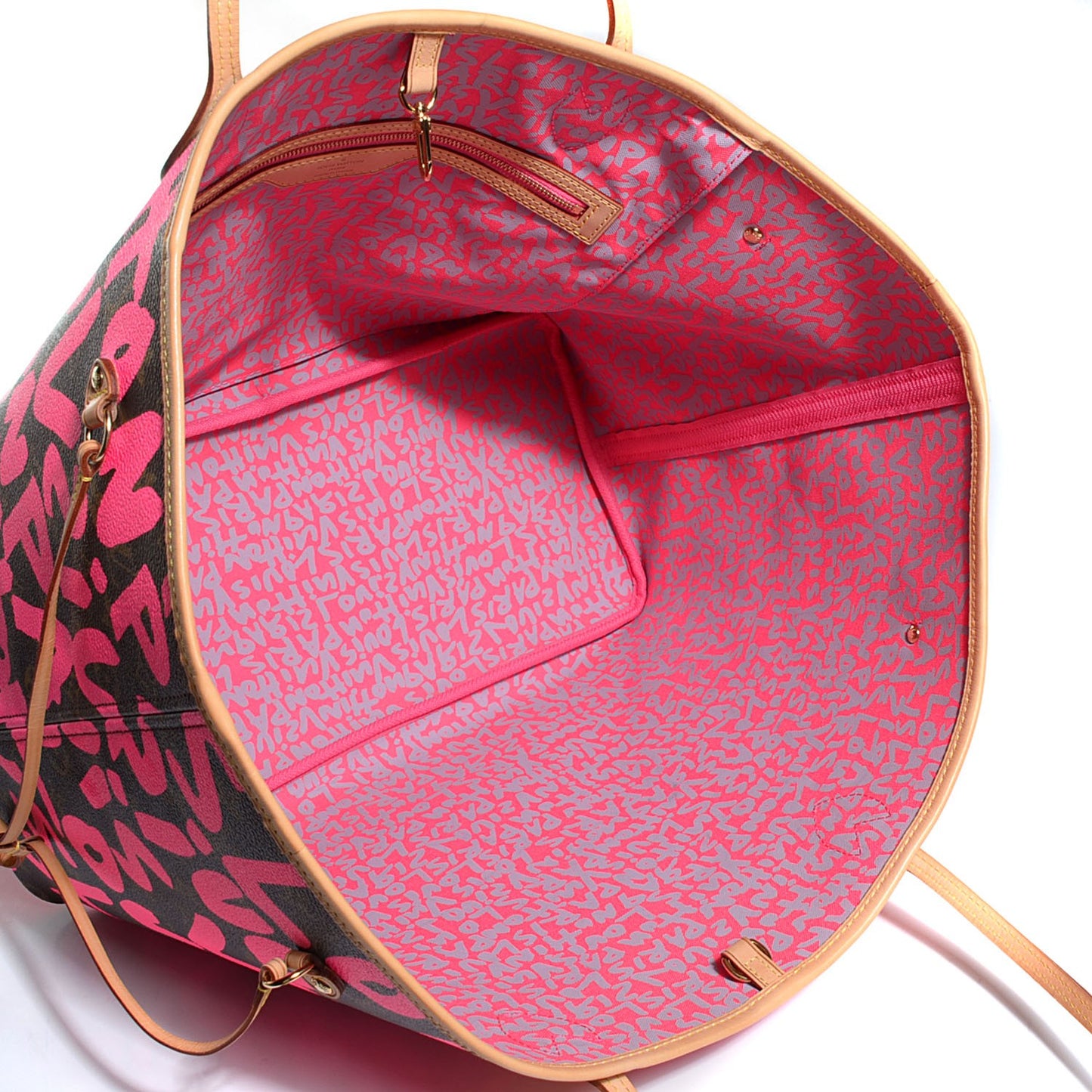 Monogram Graffiti Neverfull GM Fuchsia