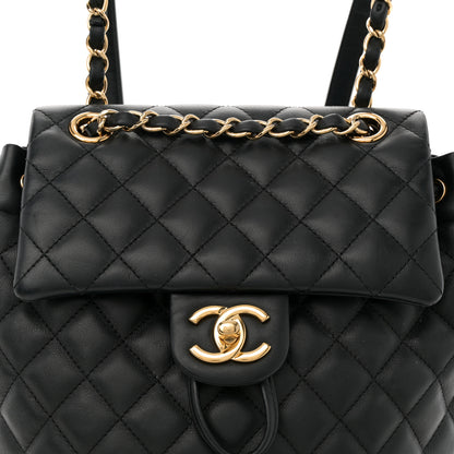 Chanel Calfskin Quilted Small Urban Spirit Backpack Black 8 of 11