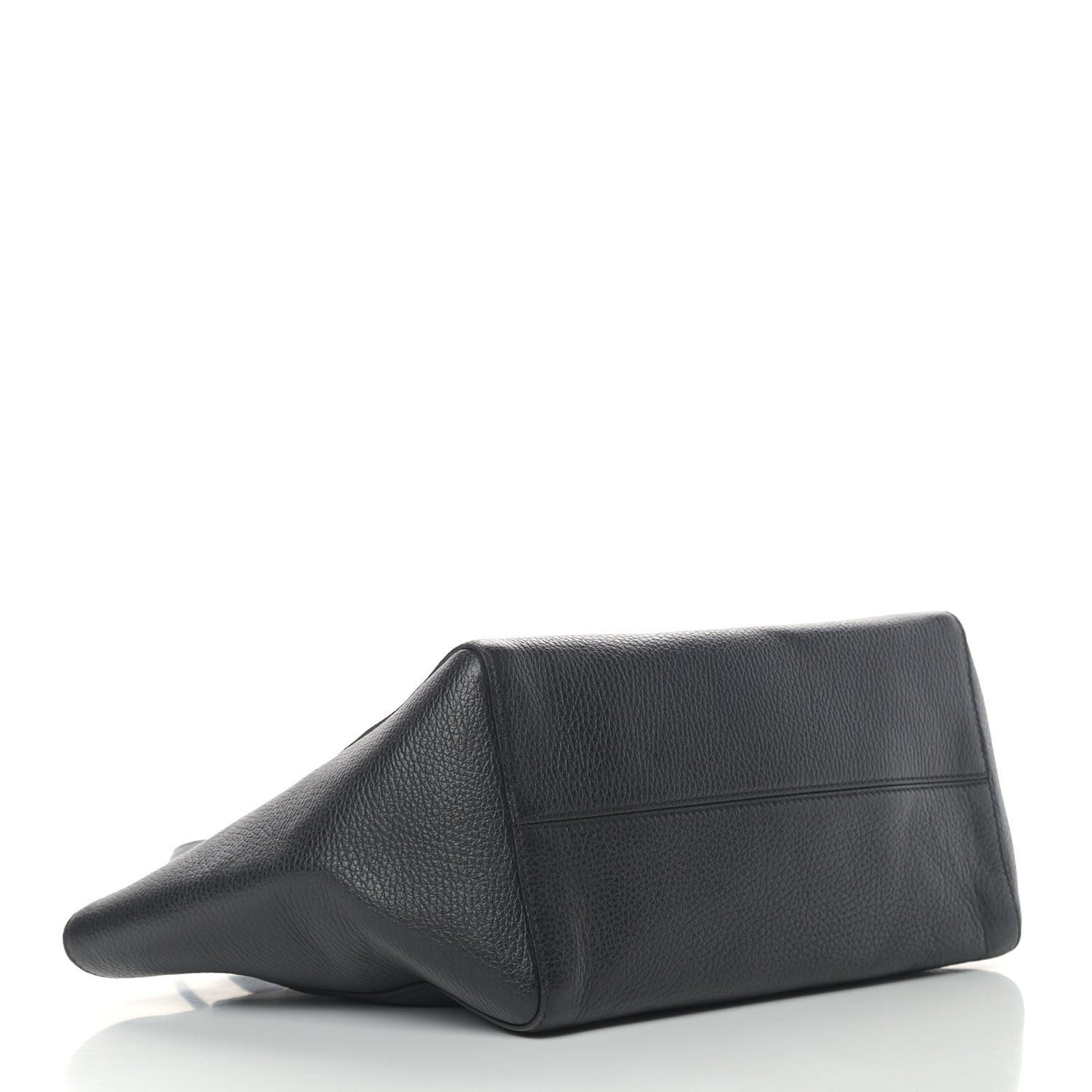Pebbled Calfskin Small Swing Tote Black