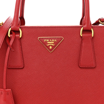 Prada Saffiano Lux Large Galleria Double Zip Tote Fuoco 8 of 14