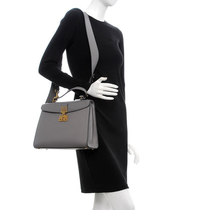 Christian Dior Calfskin Dioraddict Top Handle Iron Grey 2 of 8