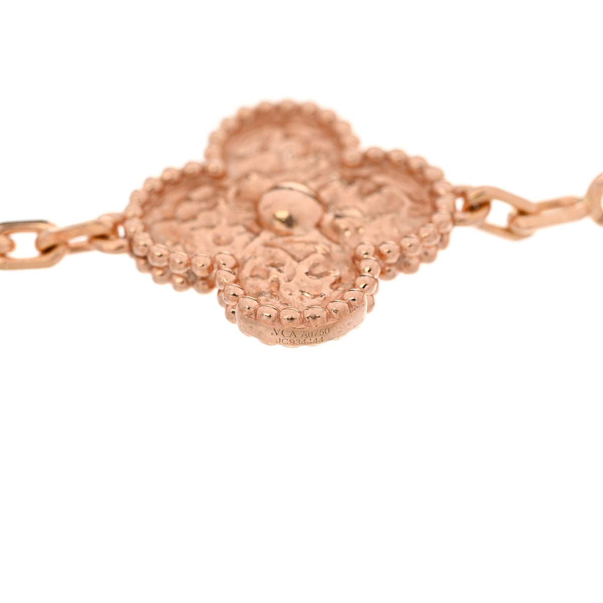 18K Rose Gold 5 Motifs Vintage Alhambra Bracelet