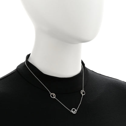 Fendi Metal Crystal F is Fendi Necklace Silver 2 of 7
