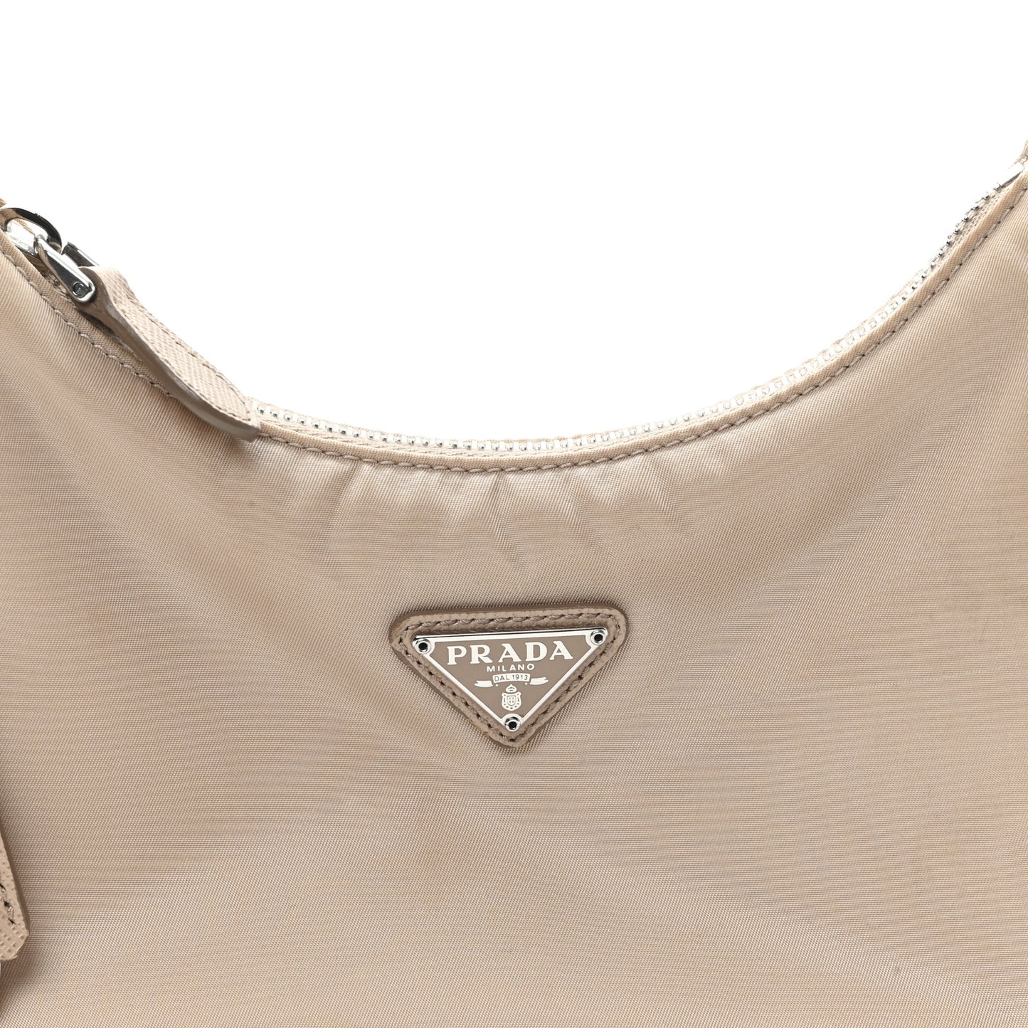 Re-Nylon Saffiano Mini Re-Edition 2005 Bag Cammeo
