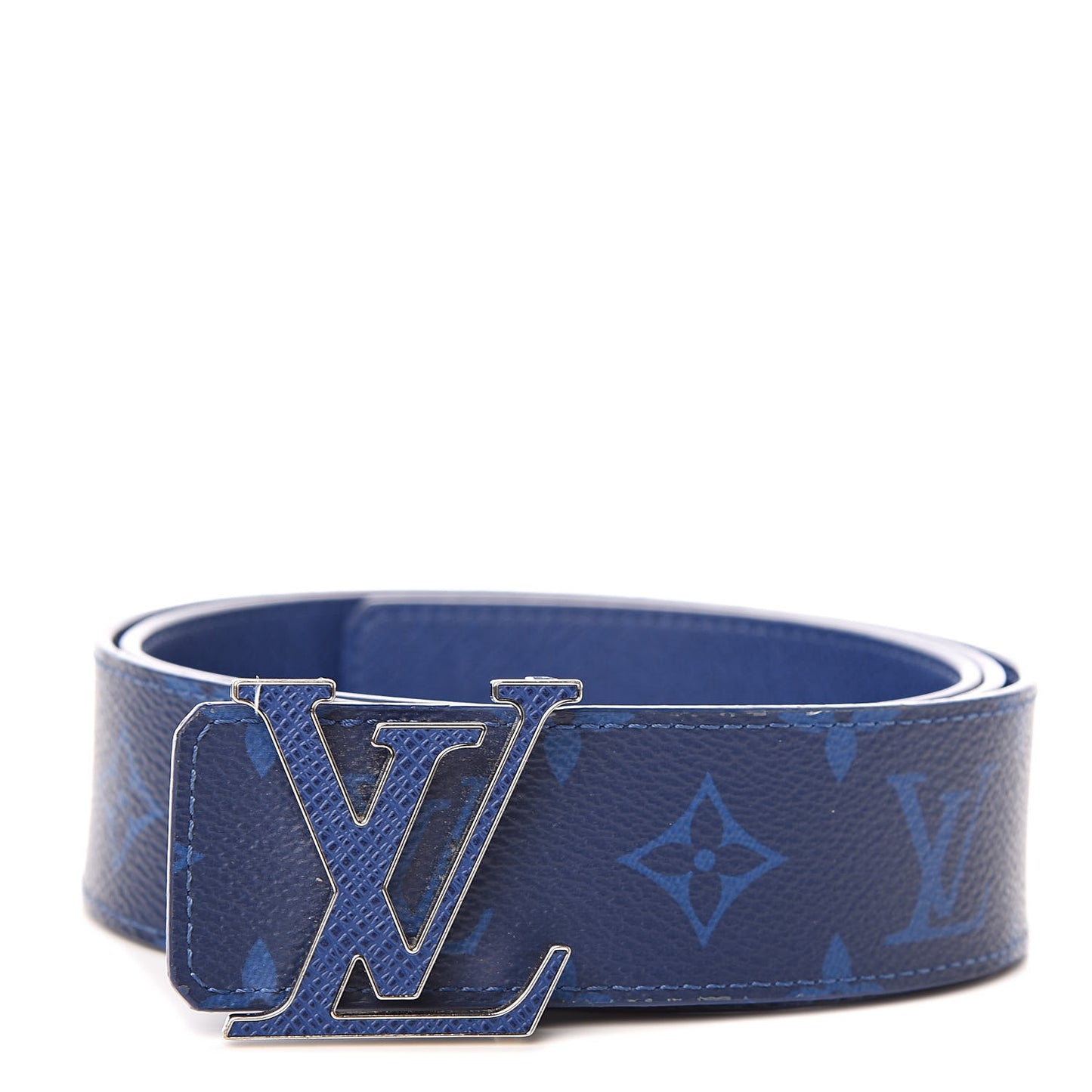 Monogram 40mm Reversible LV Initiales Belt 90 36 Cobalt Blue
