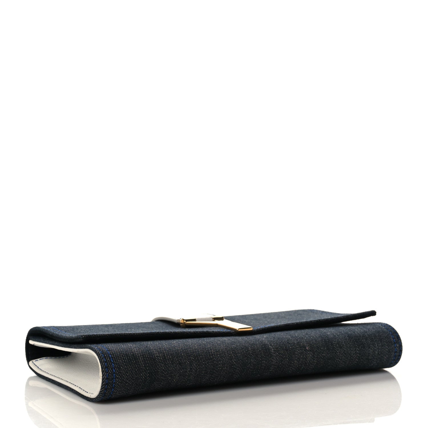 Saint Laurent Denim Y Ligne Clutch 4 of 10