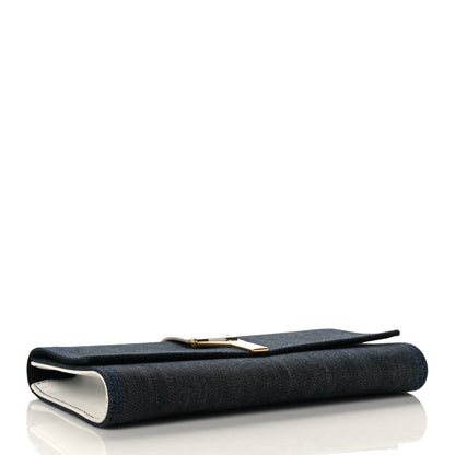 Saint Laurent Denim Y Ligne Clutch 4 of 10