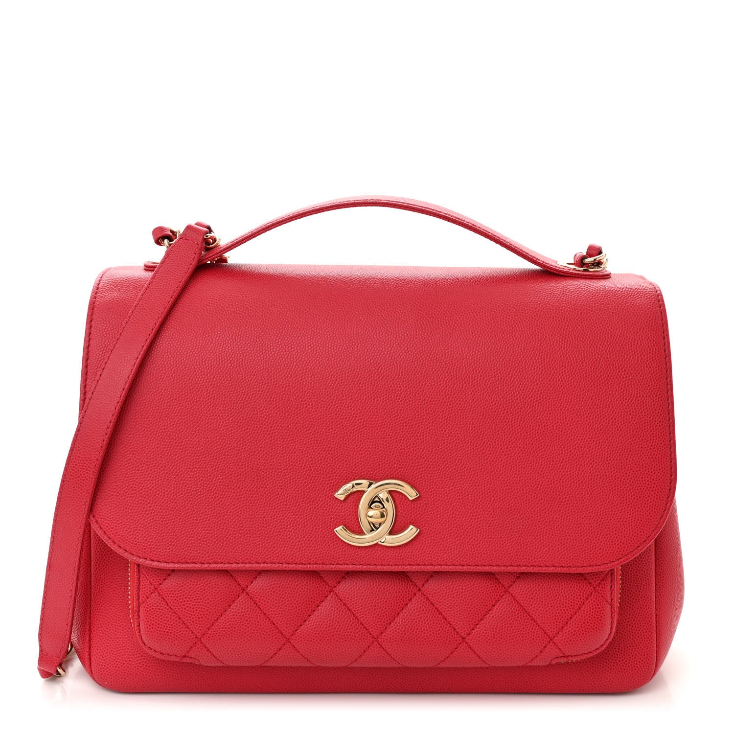 Chanel Caviar Quilted Large Business Affinity Flap Red 1 of 10