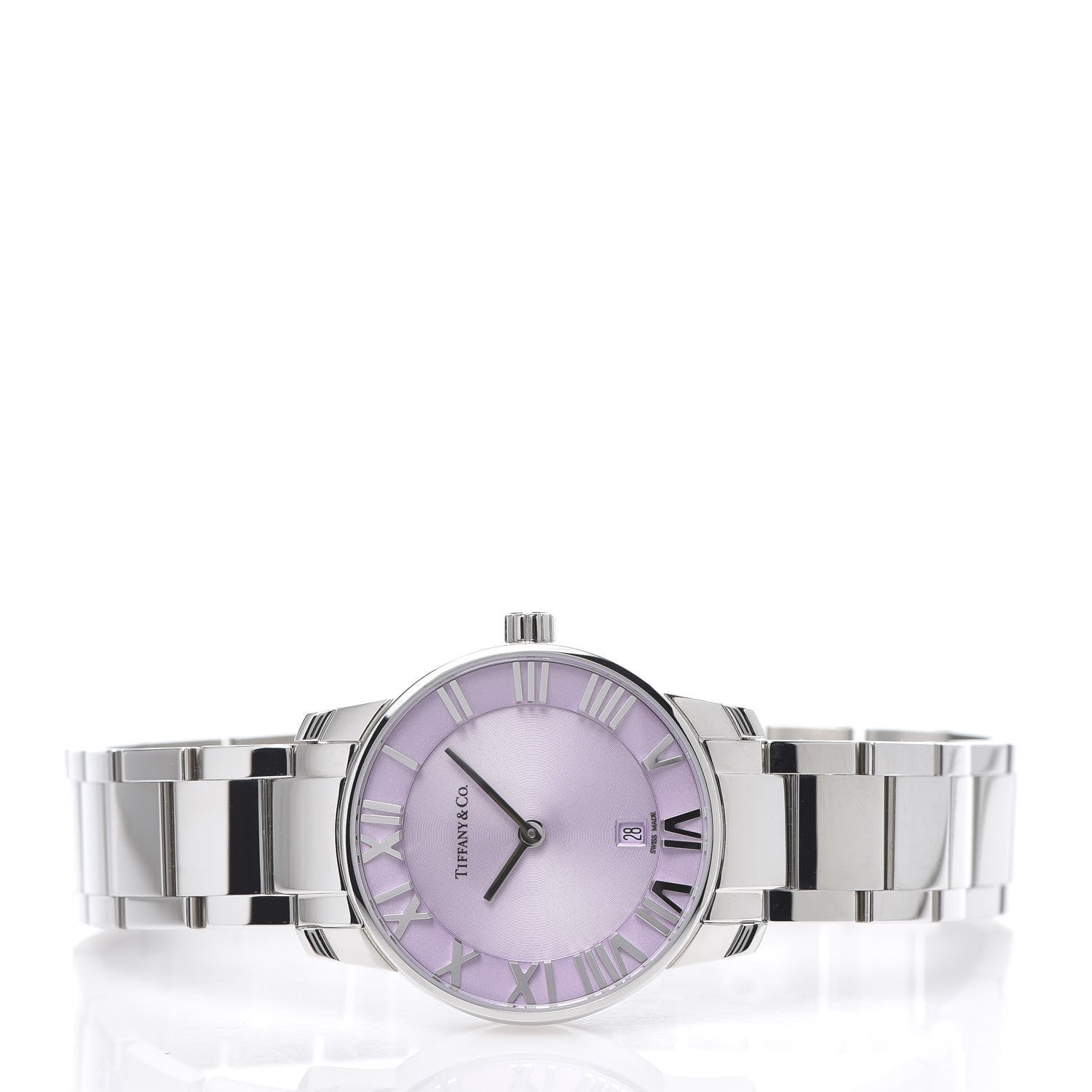 Tiffany Stainless Steel 29mm Atlas 2-Hand Quartz Watch Mauve 3 of 7