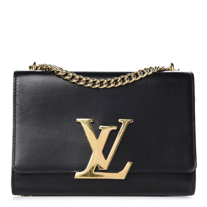 Louis Vuitton Calfskin Chain Louise MM Black 1 of 13