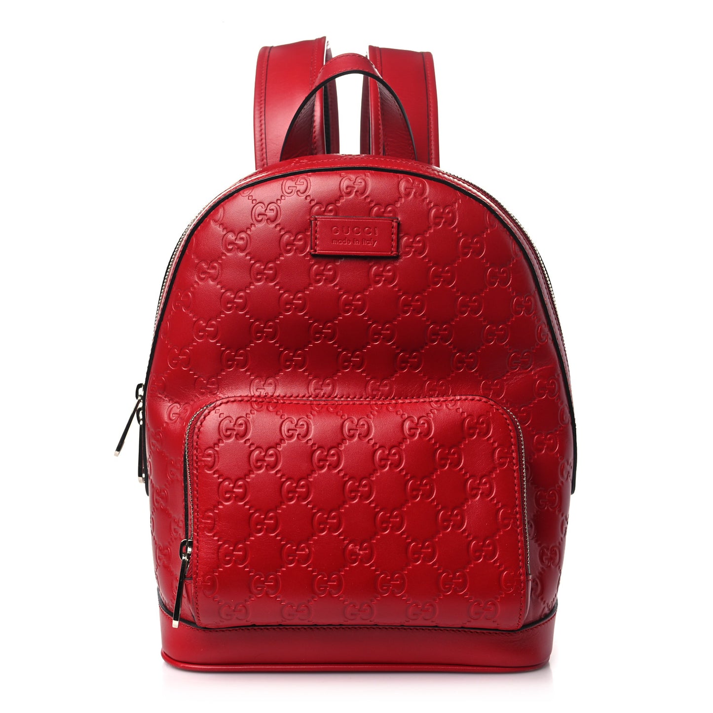Guccissima Signature Small Day Backpack Hibiscus Red