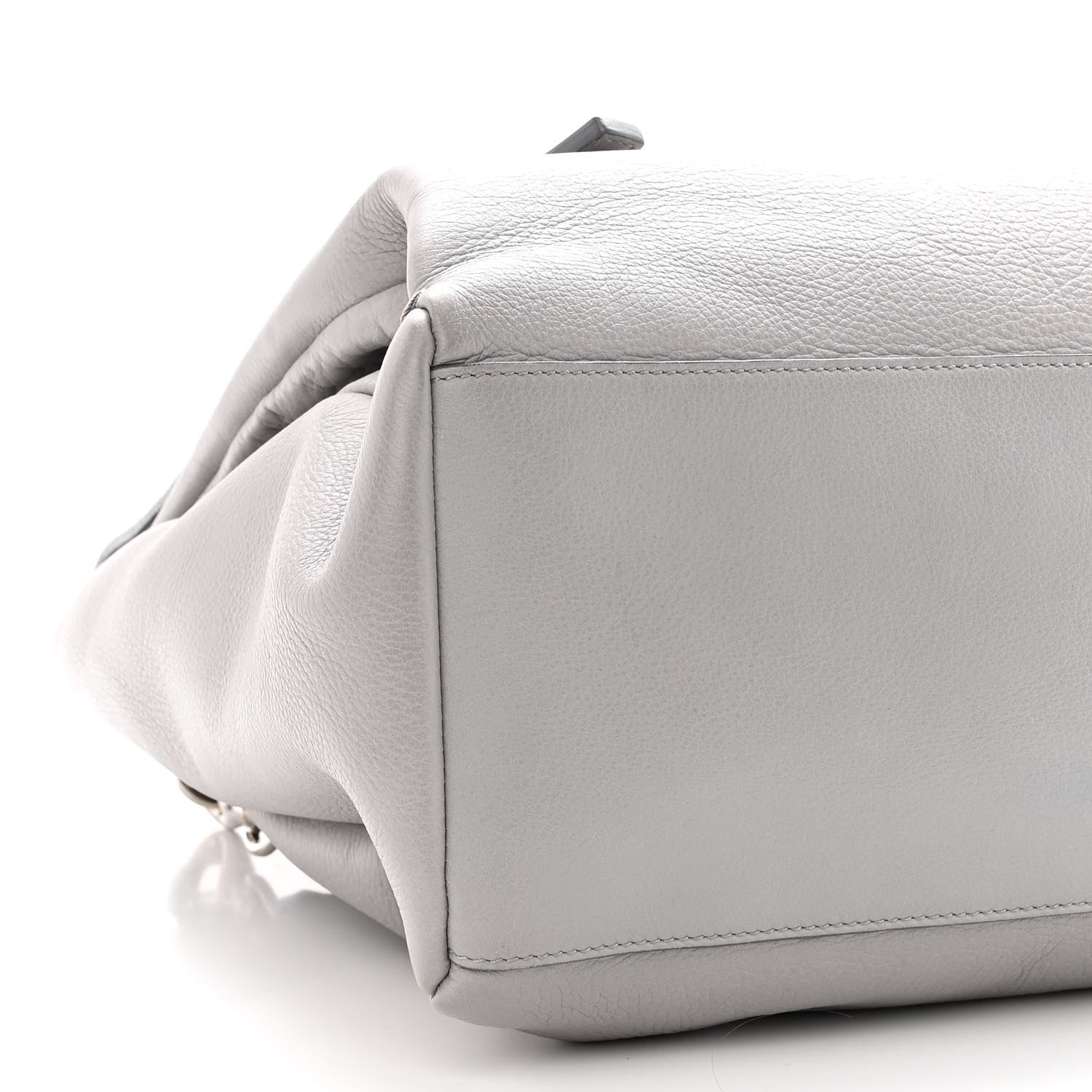 Givenchy Grained Calfskin Medium Pandora Pure Flap Bag Pearl Grey 10 of 12