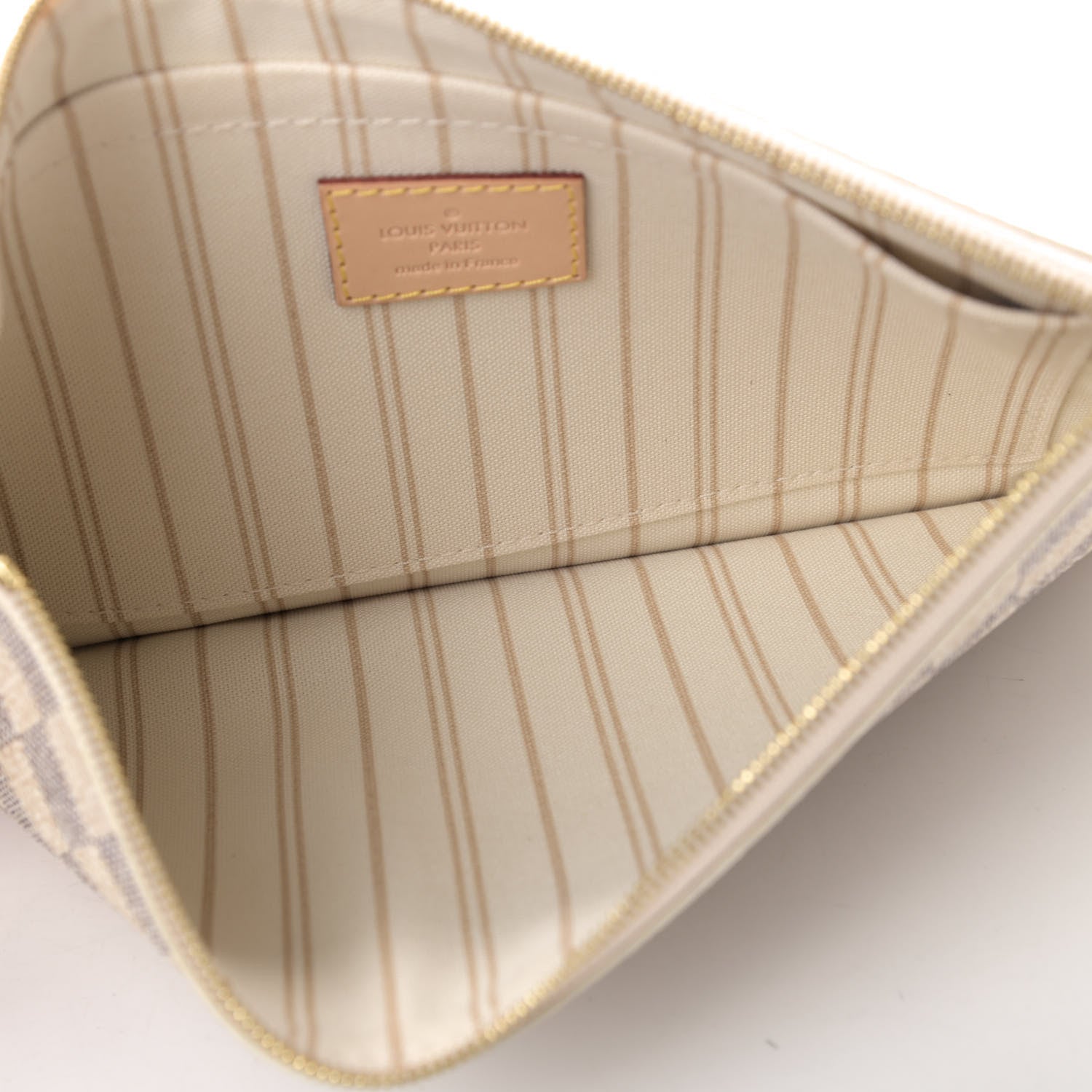 Louis Vuitton Damier Azur Neverfull MM GM Pochette 4 of 4
