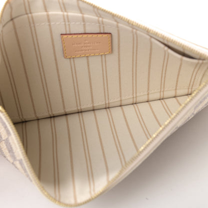 Louis Vuitton Damier Azur Neverfull MM GM Pochette 4 of 4