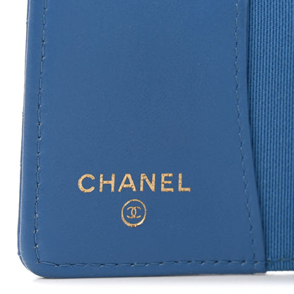 Chanel Lambskin Quilted 4 Key Holder Blue 6 of 8
