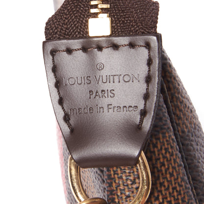 Louis Vuitton Damier Ebene Complice Trunks and Bags Mini Pochette Accessories Red 8 of 9