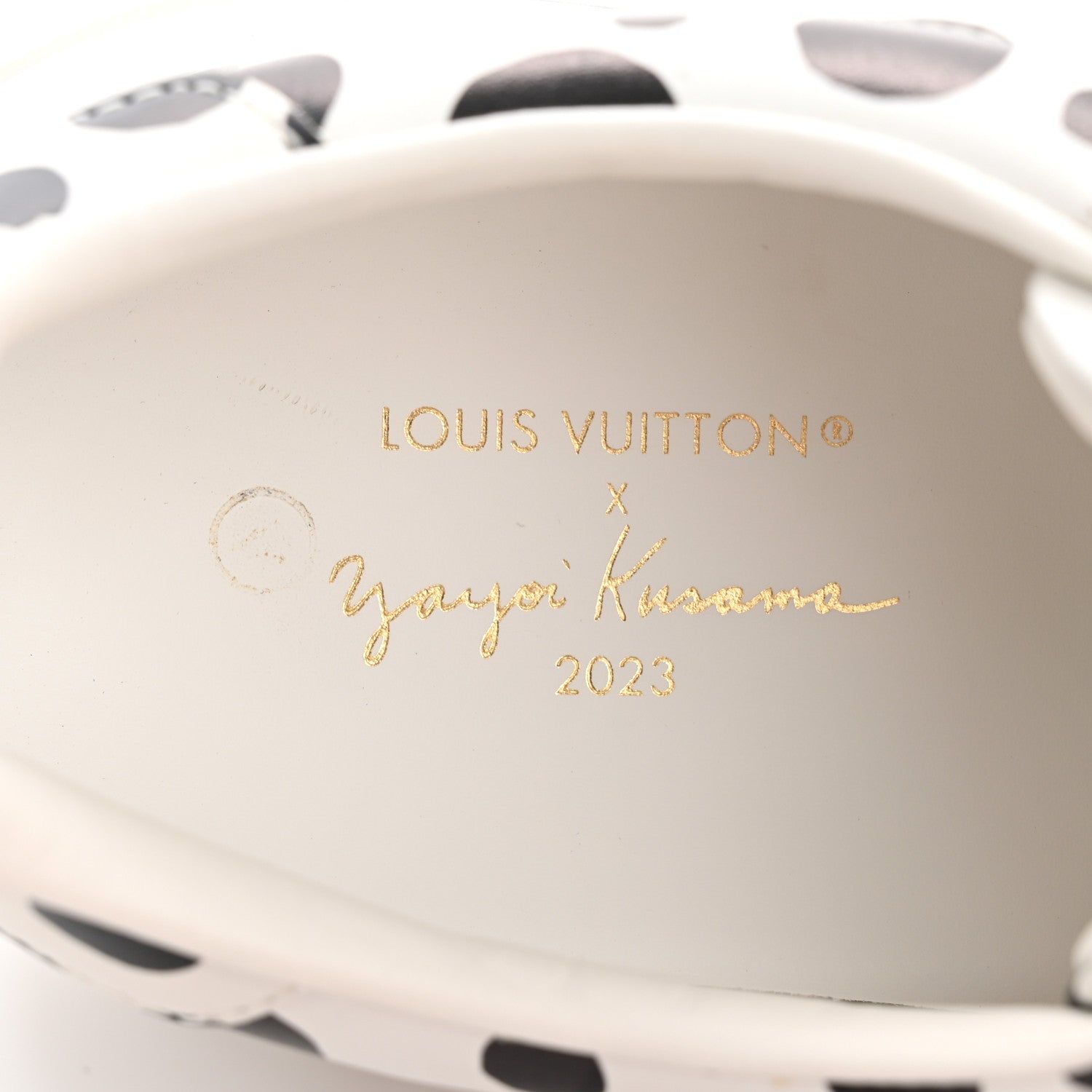 Louis Vuitton LV X YK Calfskin Printed Infinity Dots Time Out