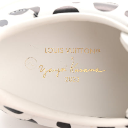 Louis Vuitton LV X YK Calfskin Printed Infinity Dots Time Out Sneakers 38 White 8 of 10