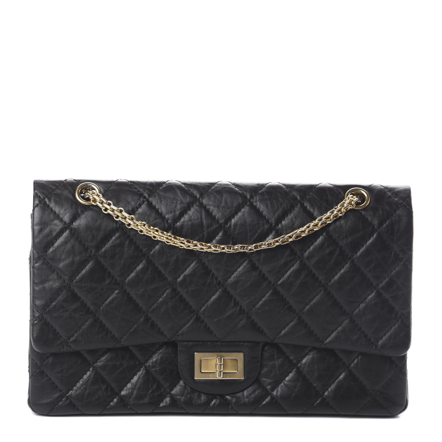 Chanel Aged Calfskin Quilted 2.55 Reissue 227 Flap Black 1 of 9