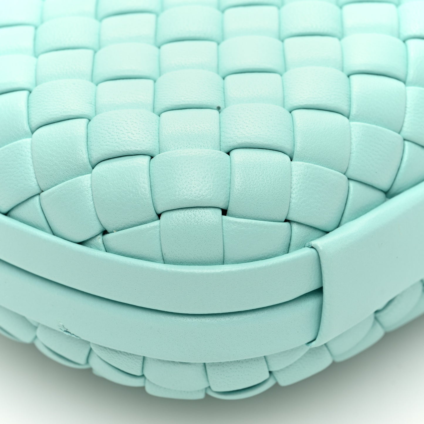 Nappa Intrecciato Knot Clutch Siren