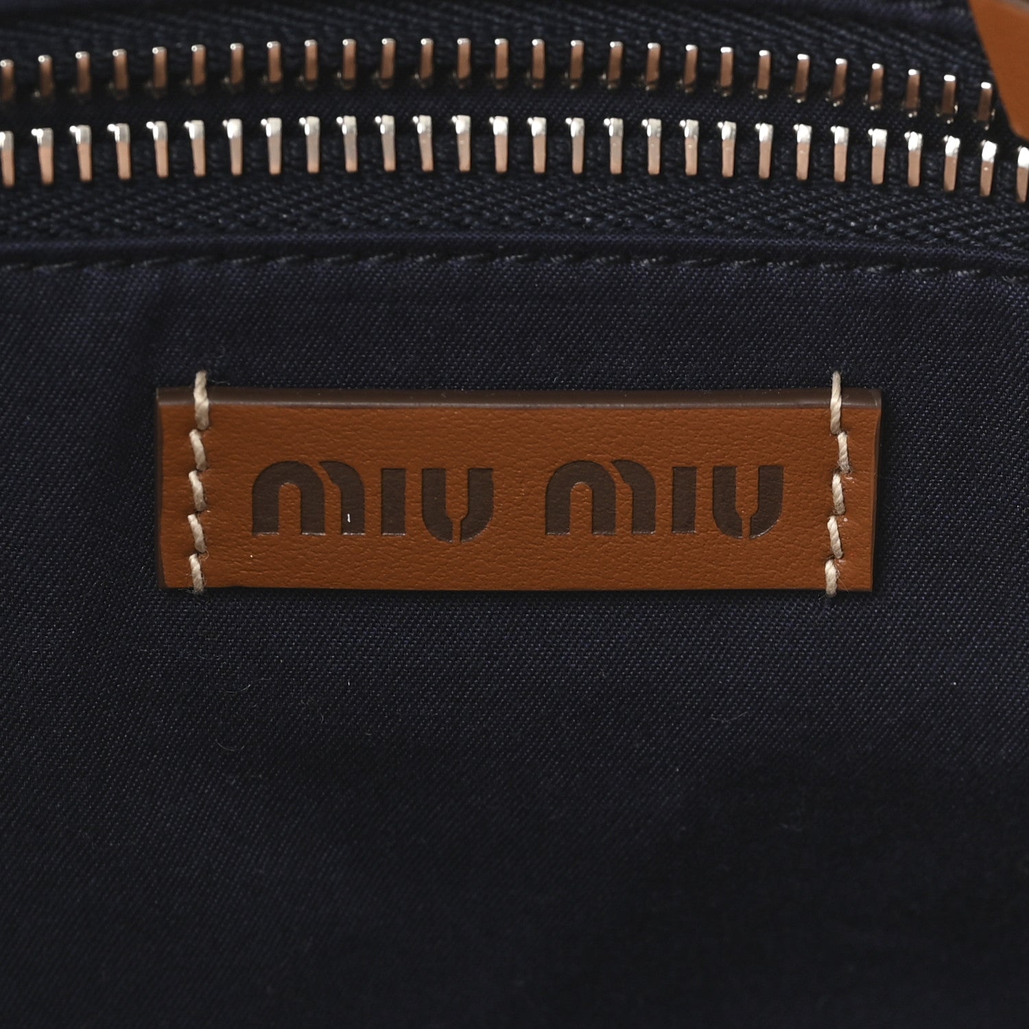 Miu Miu Cotton Crochet Stripe Tote Bag Multicolor 6 of 10