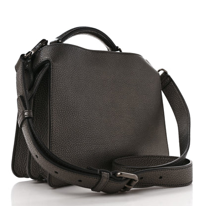 Fendi Cuoio Romano Lux Mini Peekaboo I SEE U Satchel Graphite 3 of 8