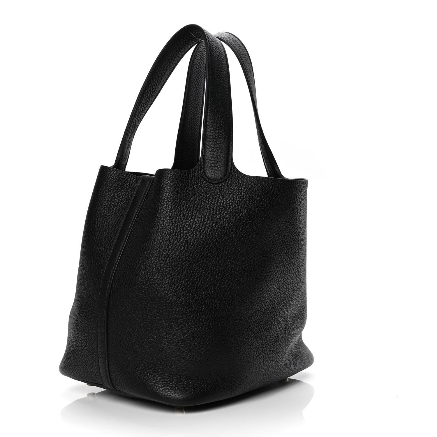 Hermes Taurillon Clemence Picotin Lock 22 MM Black 3 of 7