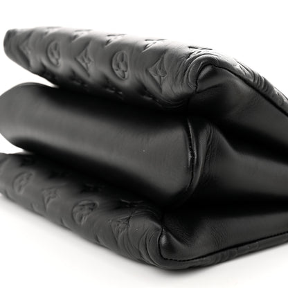Louis Vuitton Lambskin Embossed Monogram Coussin PM Black 9 of 13