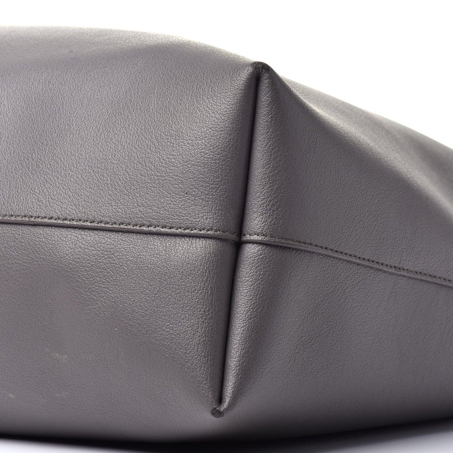 Calfskin Large Shopping Tote Fog