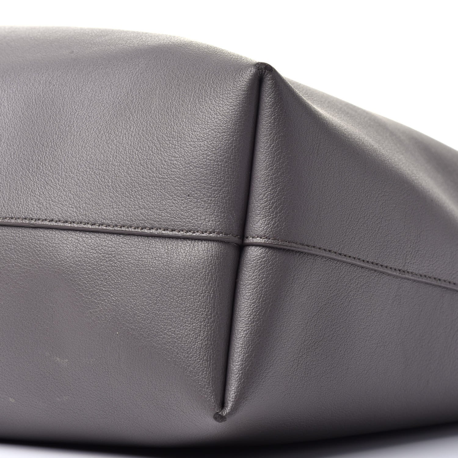Saint Laurent Calfskin Large Shopping Tote Fog 9 of 9