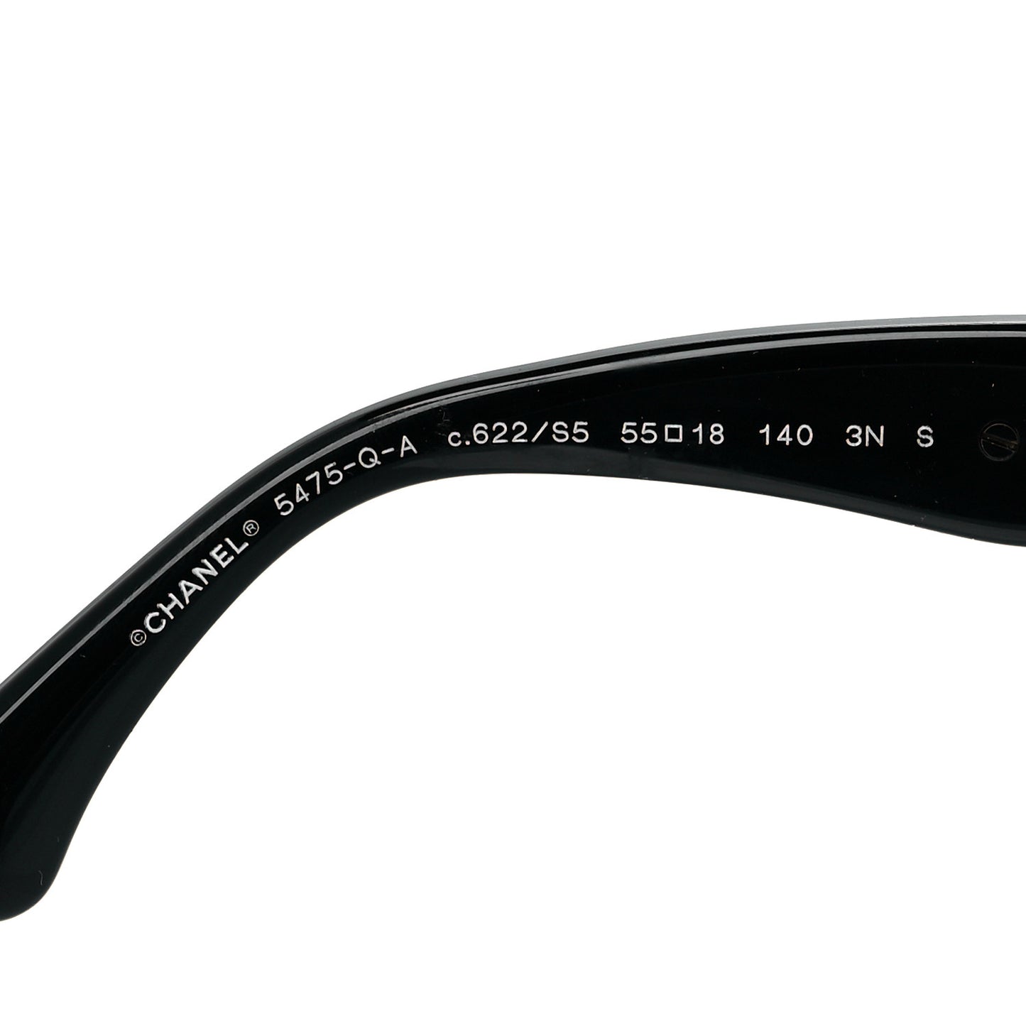 Calfskin CC Sunglasses 5475-Q-A Black