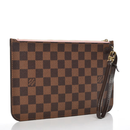 Louis Vuitton Damier Ebene Neverfull MM GM Pochette Rose Ballerine 3 of 6