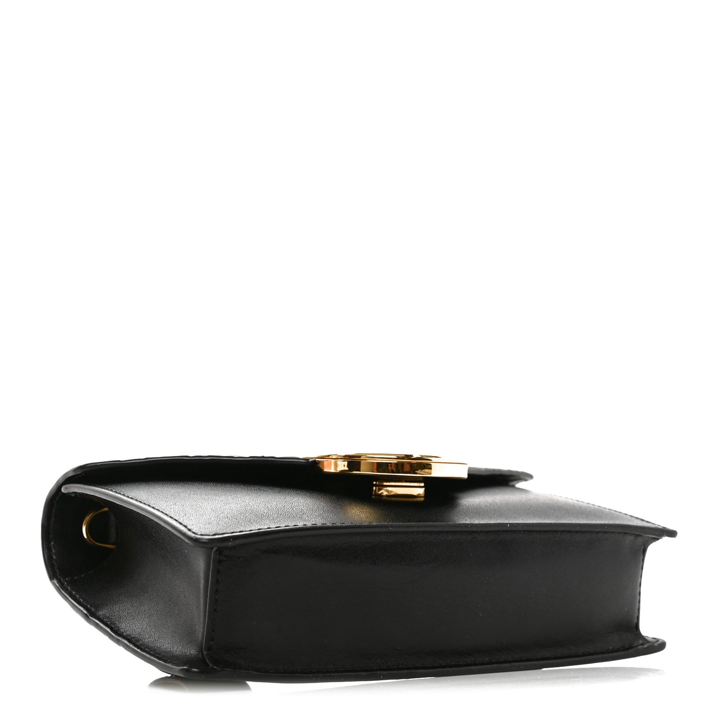 Vitello Liberty F is Fendi Bi-Color FF 1974 Embossed Envelope Belt Bag Maya Black