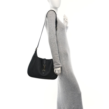 Gucci Pebbled Calfskin Large Jackie 1961 Hobo Black 2 of 10