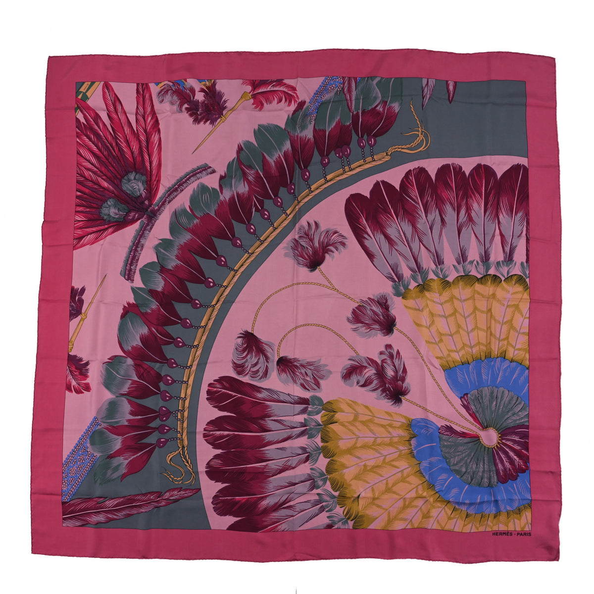 Hermes Silk Dip Dyed Brazil Shawl 140 1 of 3