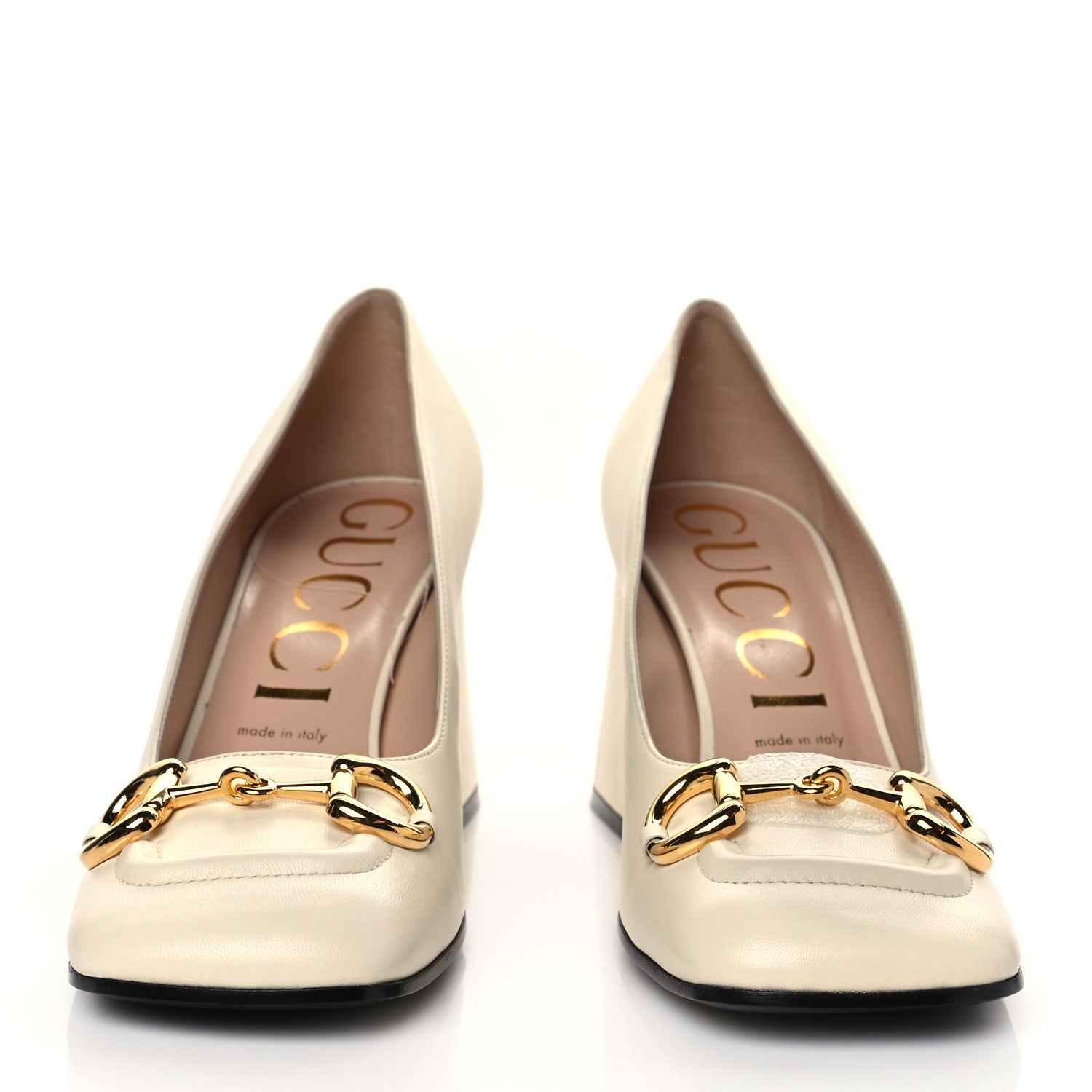 Gucci Malaga Kid Horsebit 75mm Pumps 40 Mystic White 3 of 8