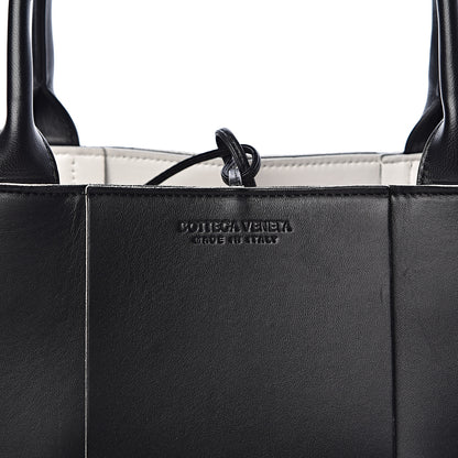 Bottega Veneta Nappa Maxi Intrecciato Medium Arco Tote Black White 10 of 10