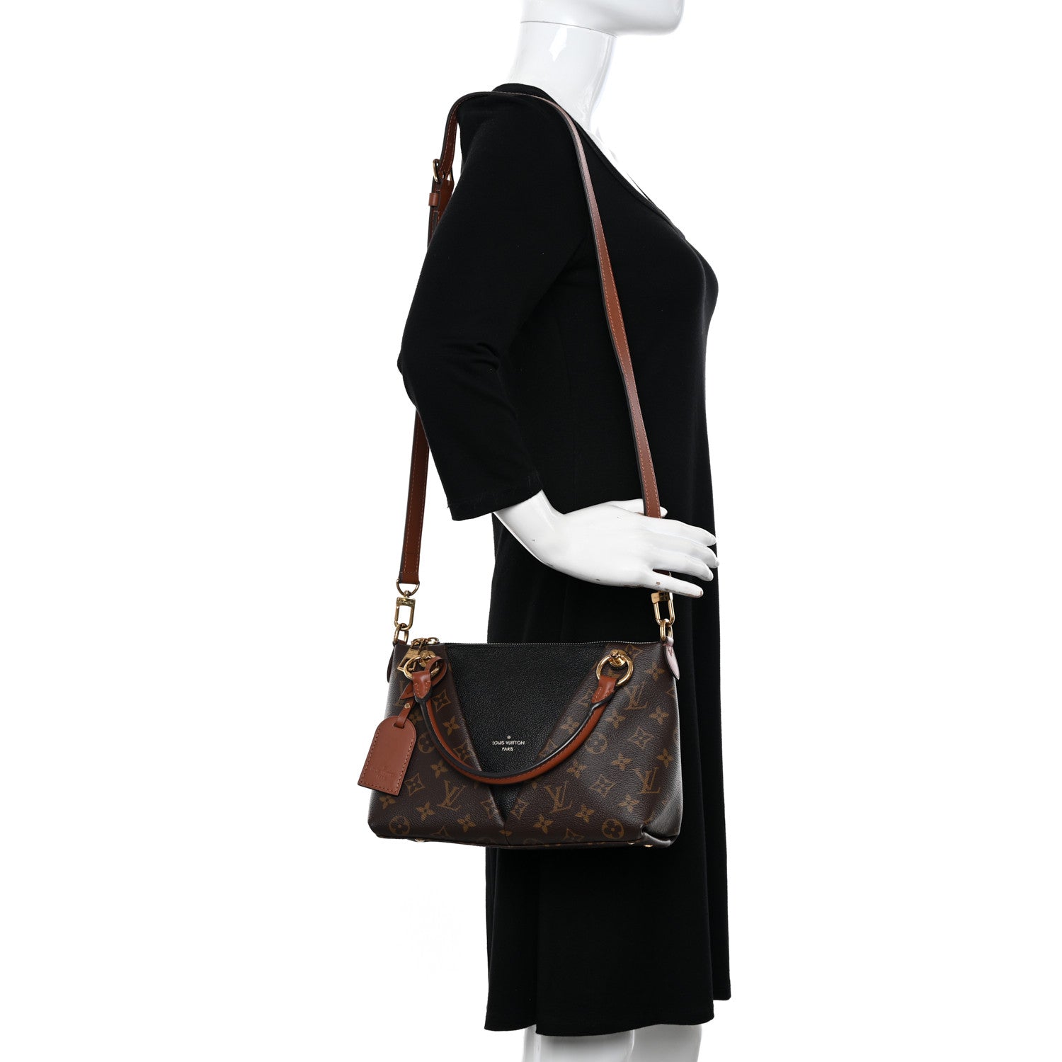 Louis Vuitton Monogram V Tote BB Black 2 of 10