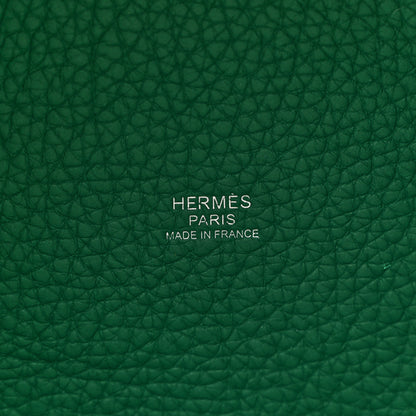 Hermes Taurillon Clemence Picotin Lock 18 PM Vert Vertigo 6 of 13