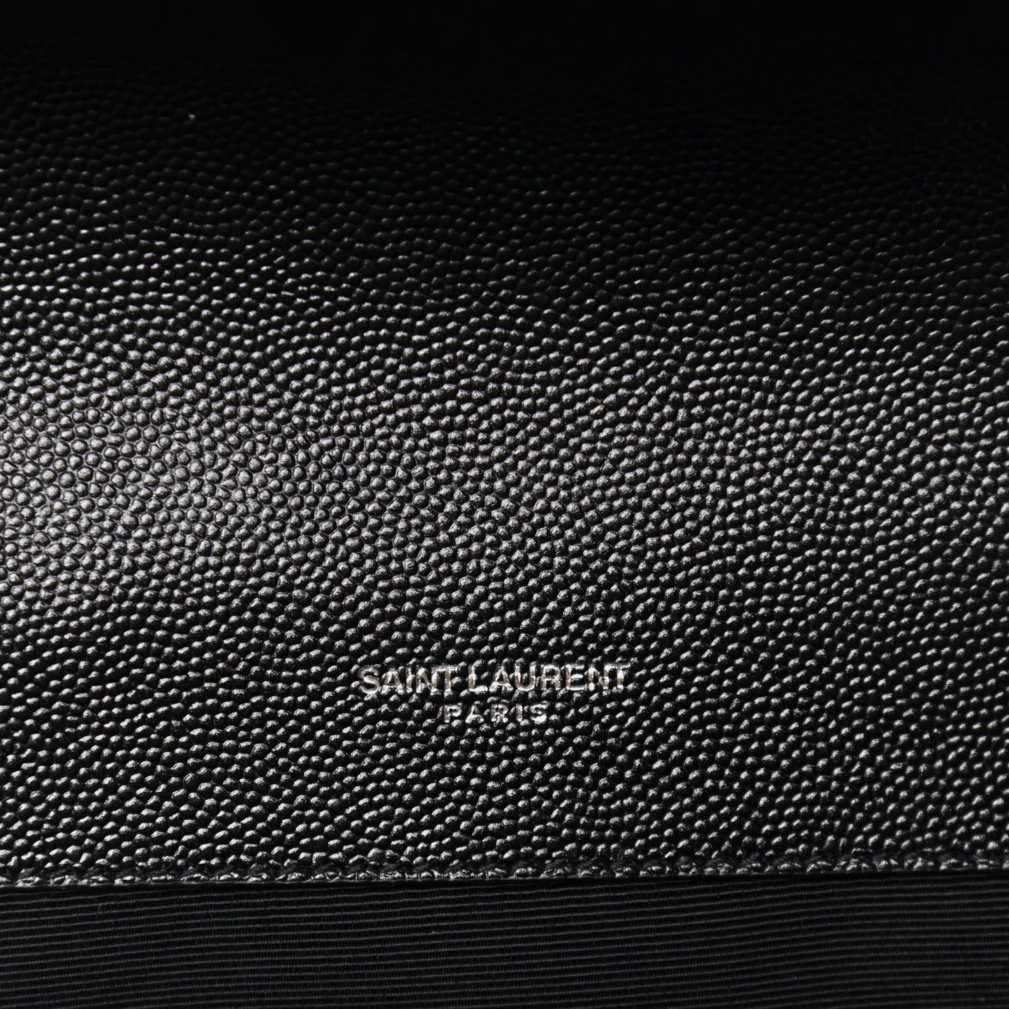 Grain De Poudre Textured Mixed Matelasse Triquilt Medium Monogram Satchel Black