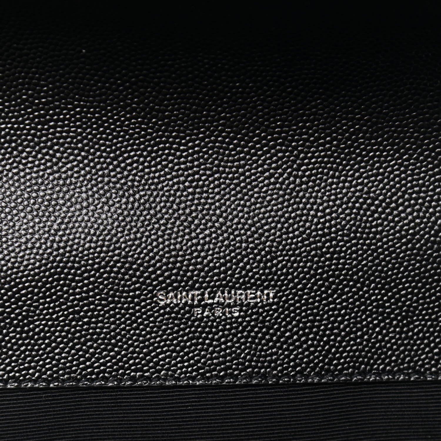 Saint Laurent Grain De Poudre Textured Mixed Matelasse Triquilt Medium Monogram Satchel Black 7 of 11