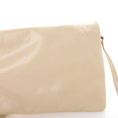 Balenciaga Agneau Classic Hardware Envelope Clutch Blanc Creme 9 of 10