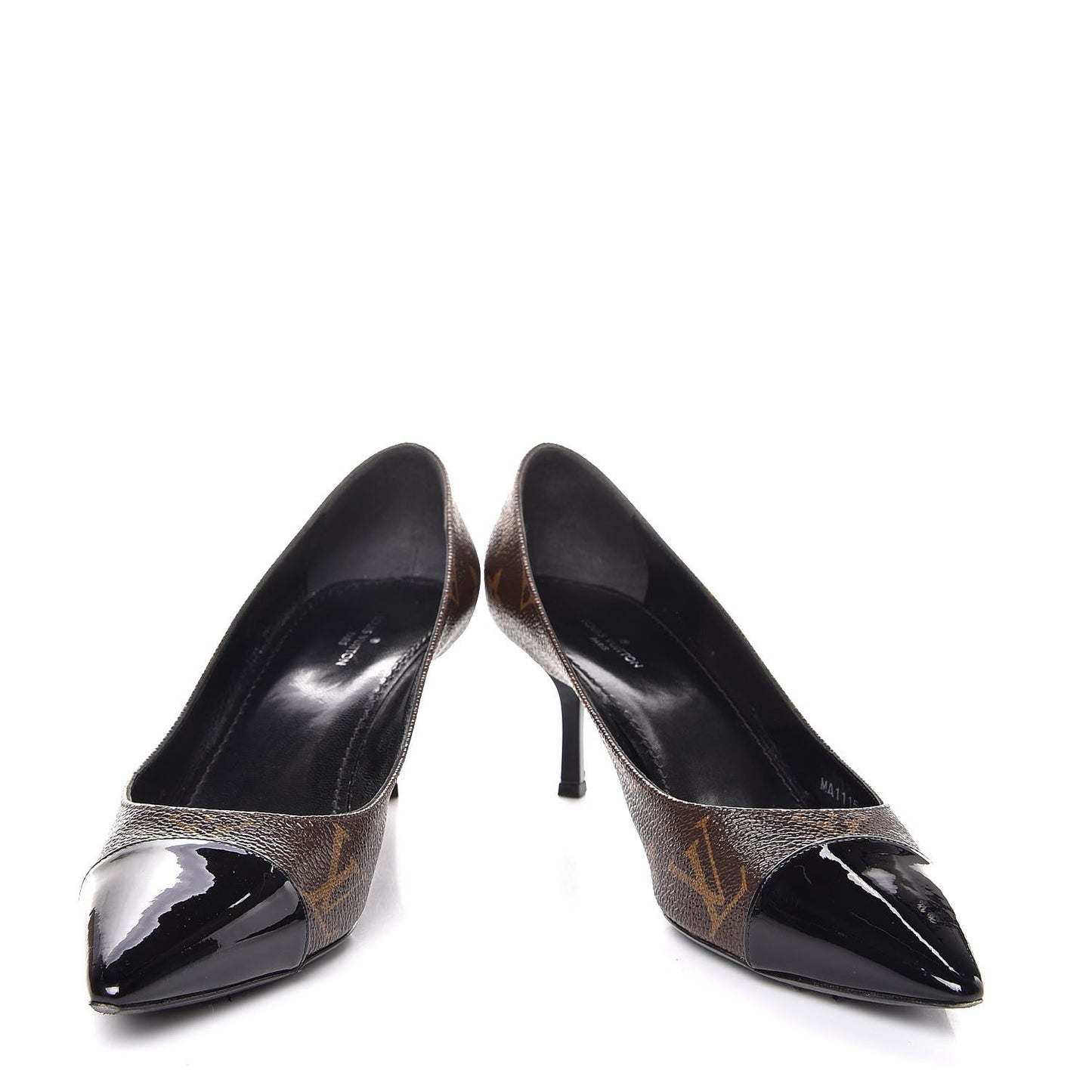Patent Monogram Fetish Pumps 36