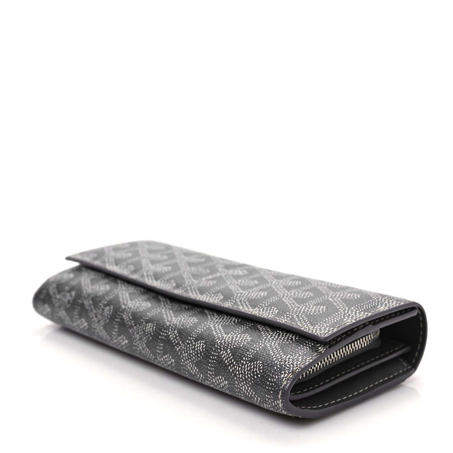 Goyard Goyardine Varenne Long Wallet Grey 7 of 9