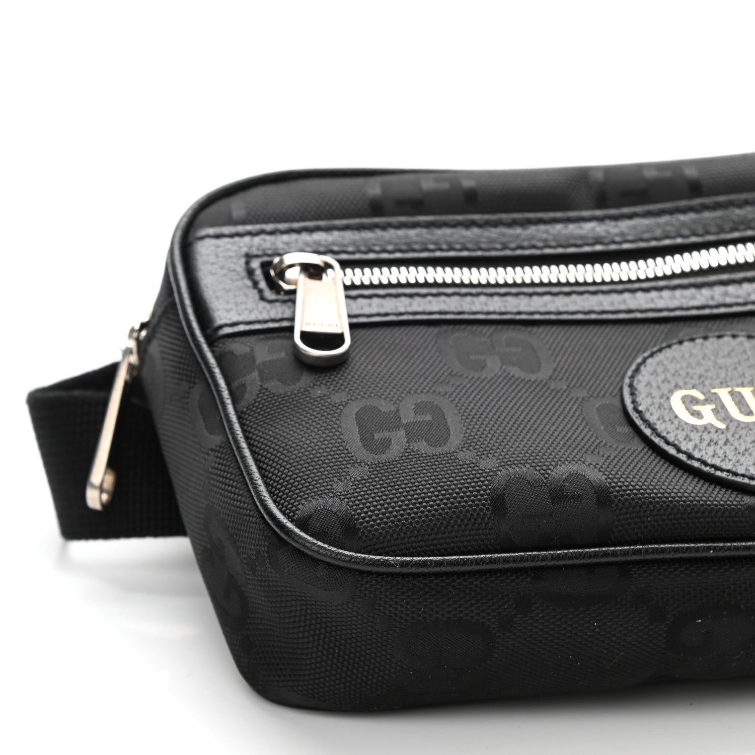 Gucci Econyl Nylon Monogram Off The Grid Belt Bag Black 8 of 9